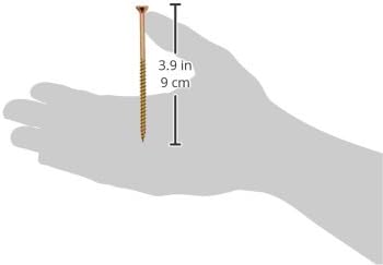 Concept Distribution 10136 KTX Gold M5.0 x 100 mm Professional Woodscrews (350 Screws + Free bits)
