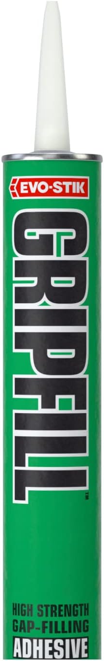 EVO-STIK GRIPFILL Gap Filling Adhesive, Bonds almost any surface, Colour: Buff, 350ml