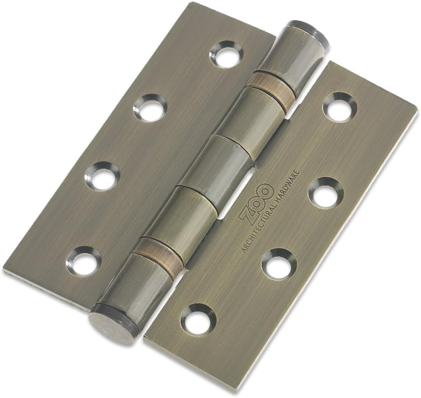 ZHS43FP Florentine Bronze Ball Bearing Butt Hinge 102x76x3mm from The Door Handle Store