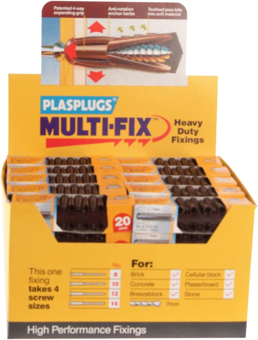 Plasplug Bjp700 Heavy Duty Plasplugs (50 X 20 Strips)