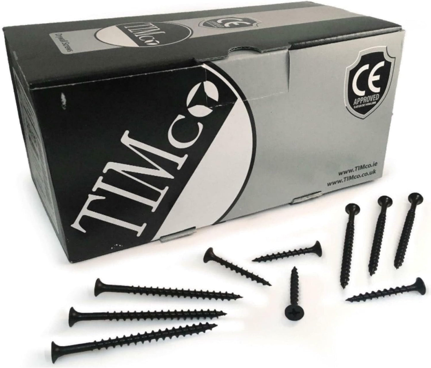 TIMco 00042DRYC PH2 Philips Coarse Drywall Screw 3.5 x 42 - Black (Box of 1000)