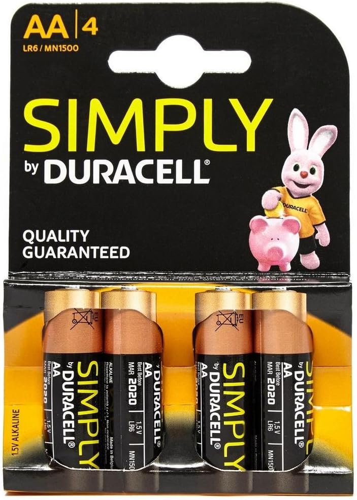 Duracell DUR002241 Non Rechargeable Battery – Non Rechargeable Batteries (Alkaline CYLI NDRICAL, AA, Black, Gold)
