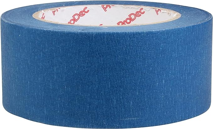 ProDec 2 inch x 50m Long Life Heat and UV Resistant Multi Surface Painters Masking Tape for Sharp Paint Lines for Indoor Painting and Decorating, Compatible with All Paints, 2" 50mm wide