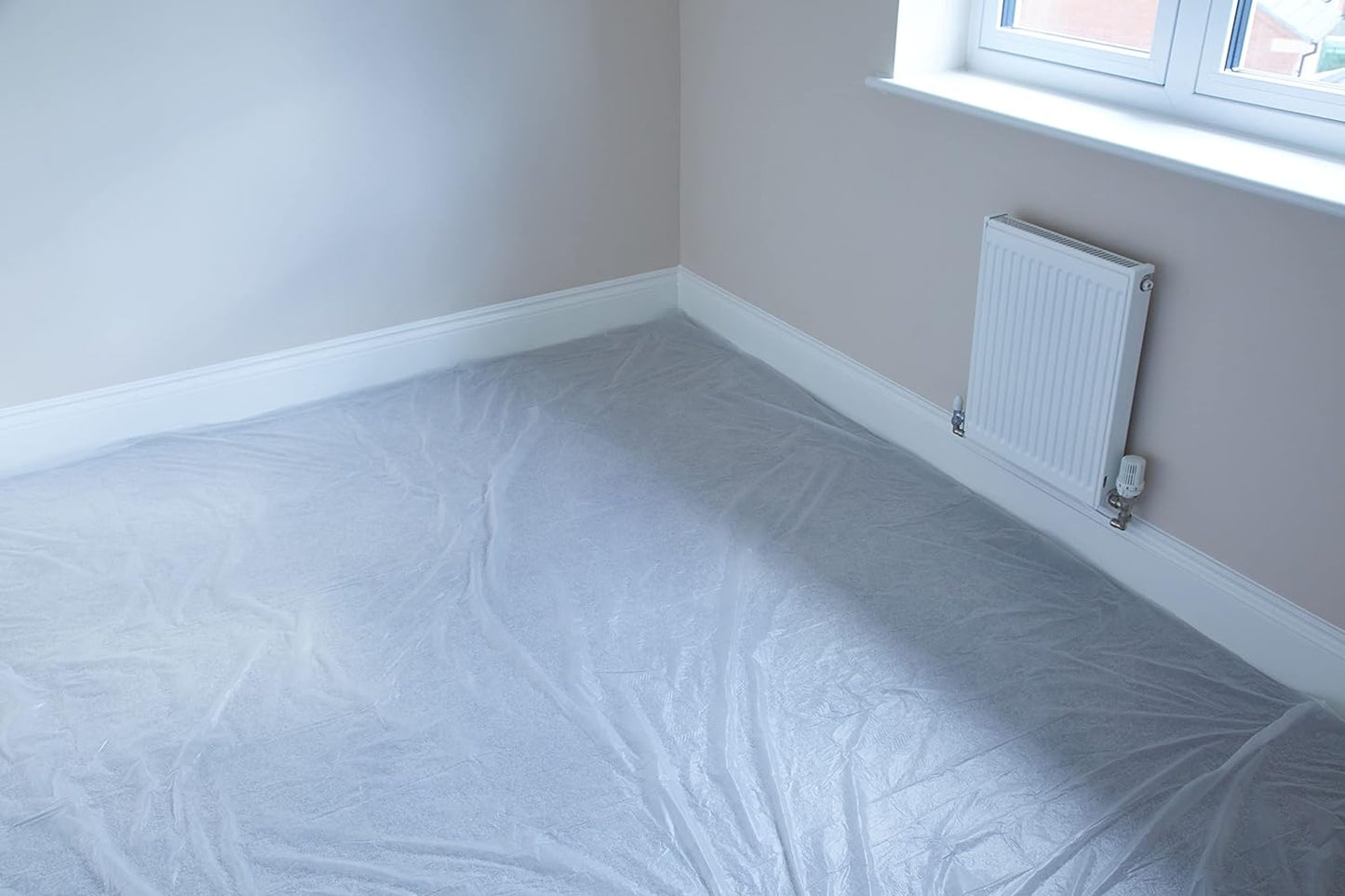 ProDec 12ft x 9ft (3.6m x 2.7m) Lightweight Polythene Dust Sheet, Dustproof and Waterproof Ideal for Covering and Protecting Floors and Furniture from Spills and Splashes When Painting and Decorating