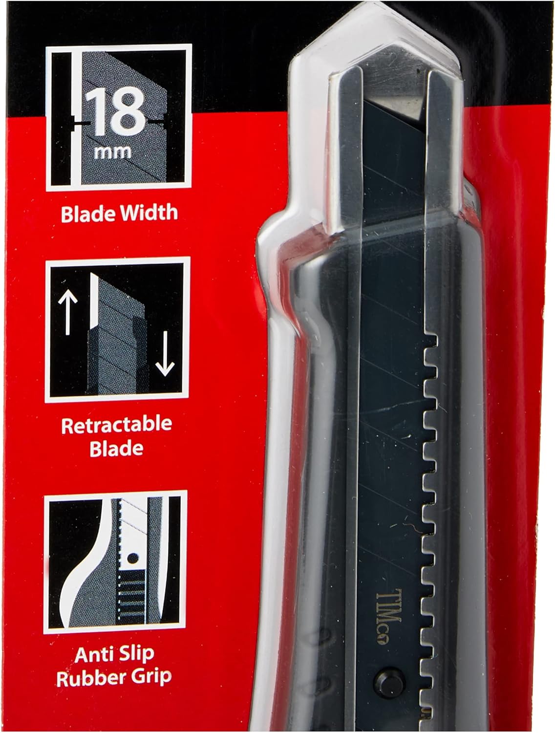 TIMCO Snap Off Utility Knife & 2 Spare Blades