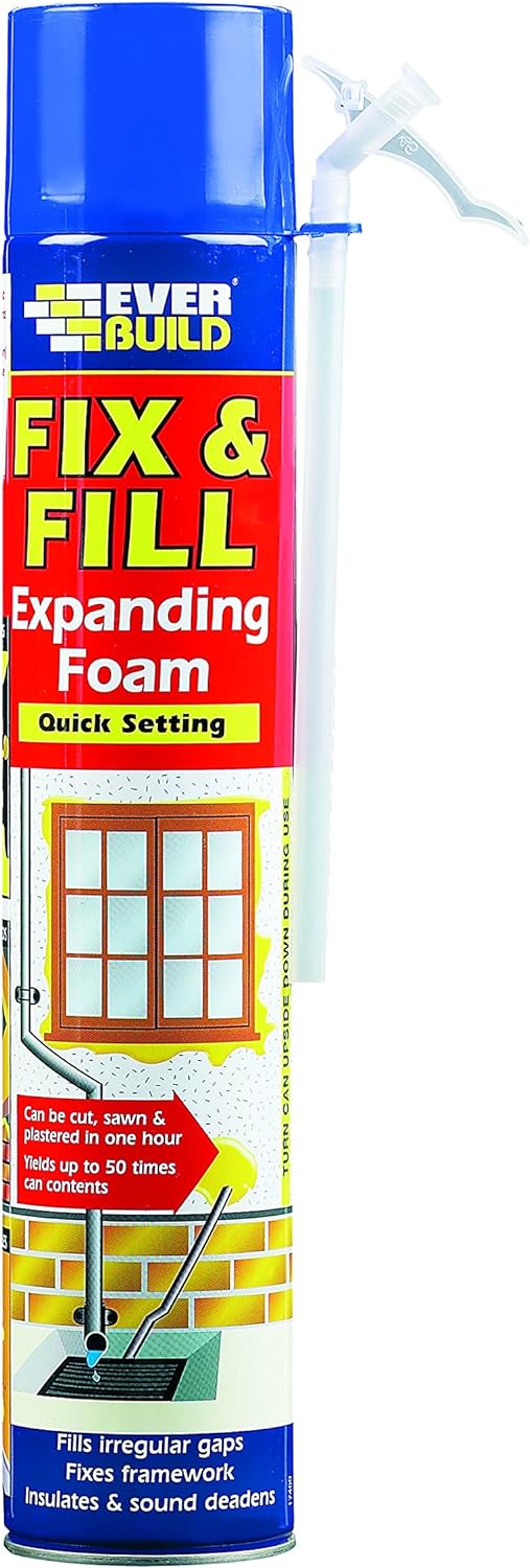 Everbuild Fix and Fill Quick Setting Expanding Foam, 750 ml