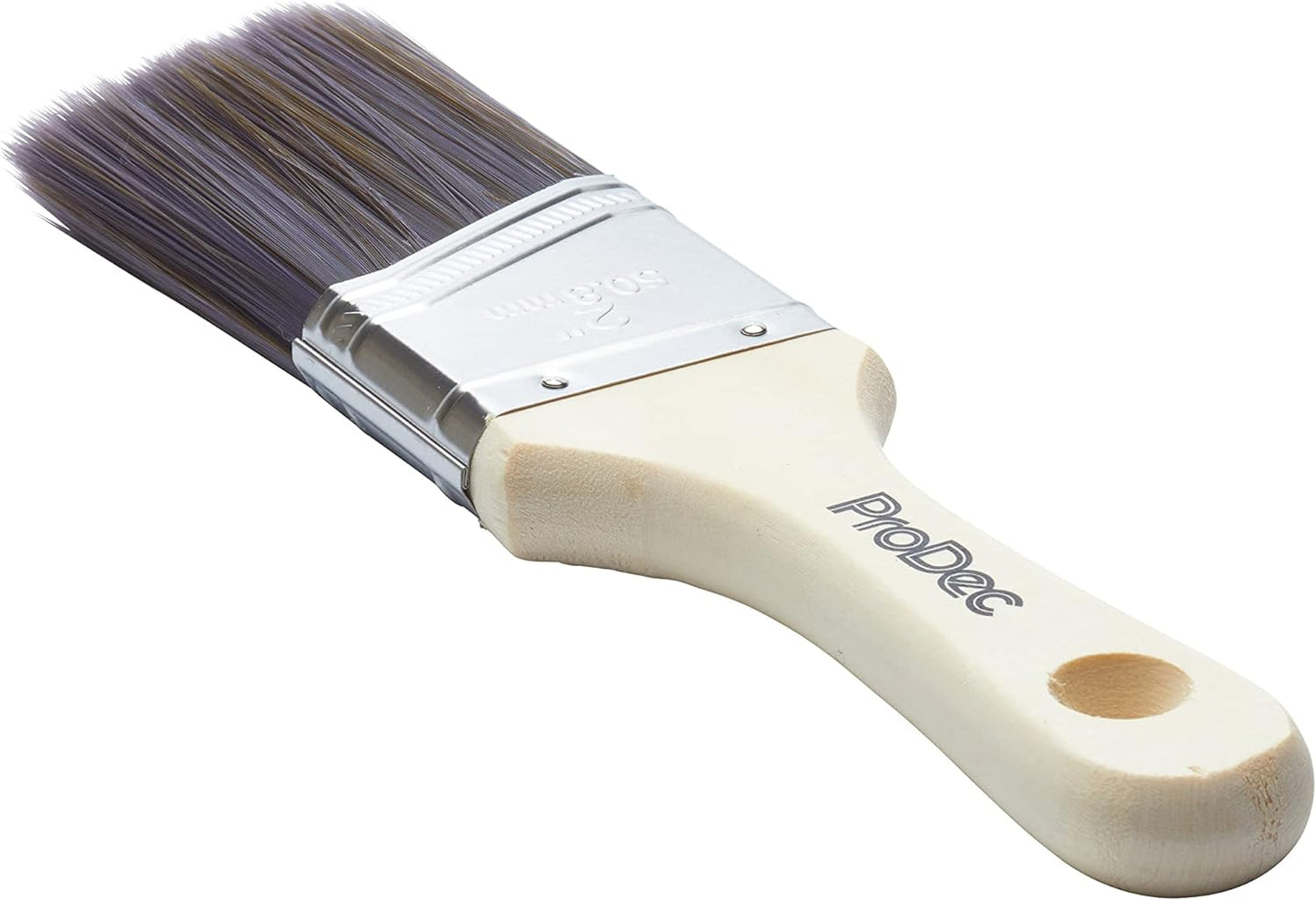 ProDec 2 inch Woodworker Short Handle Paint Brush for a Smooth Finish Painting with Emulsion, Gloss, Satin, Undercoat, Primer, Woodstain, Varnish on Walls, Ceilings, Wood, Metal, 2 Inch 50 mm