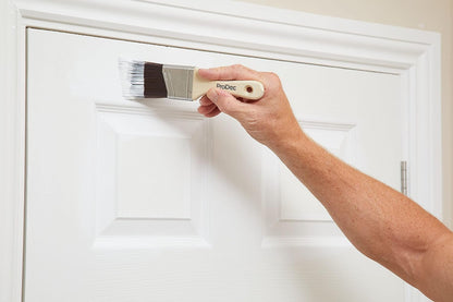 ProDec 2 inch Woodworker Short Handle Paint Brush for a Smooth Finish Painting with Emulsion, Gloss, Satin, Undercoat, Primer, Woodstain, Varnish on Walls, Ceilings, Wood, Metal, 2 Inch 50 mm