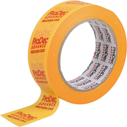 ProDec Advance 36mm (1.5 inch) x 50m Precision Edge Multi Surface Painters Masking Tape for Razor Sharp Lines with No Paint Bleed For Indoor Painting and Decorating Compatible with All Paints, 1.5"